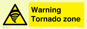 Warning Tornado zone
